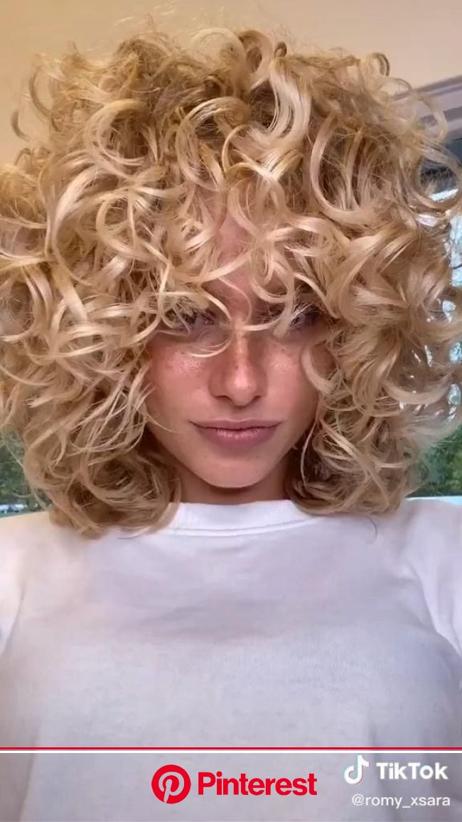 Hair goals omg [Video] | Blonde curly hair, Curly hair styles, Mixed curly hair