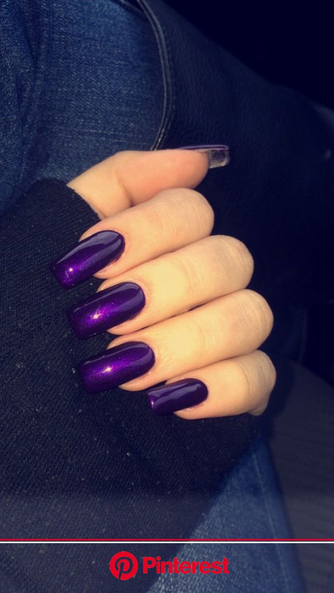 Purple love | Halloween nails, Purple chrome nails, Purple nails