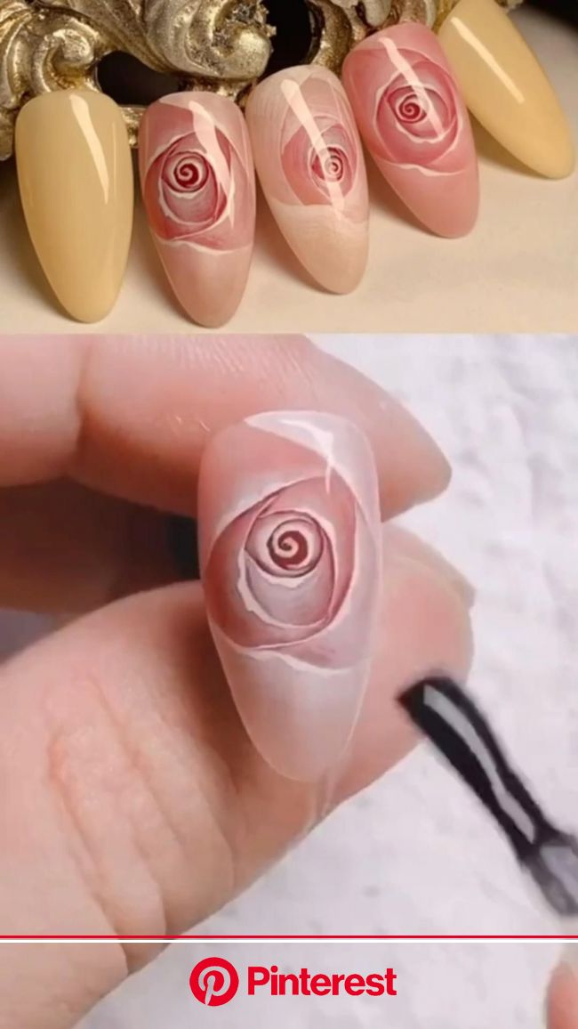 [Видео] «Nail Art» | Дизайнерские ногти, Гелевые ногти, Цветочные ногти