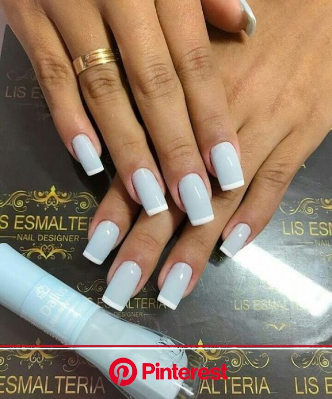 Shared By Dzenana Delic Find Images And Videos About Pretty White And Blue On We Heart It The App To Get Los Trendy Nails Summer Nails Cute N Clara Beauty My