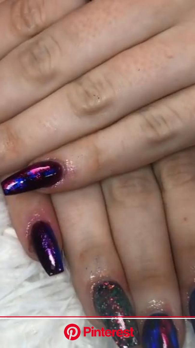 Funky Nails Acrylic Long Coffin | Pinterest