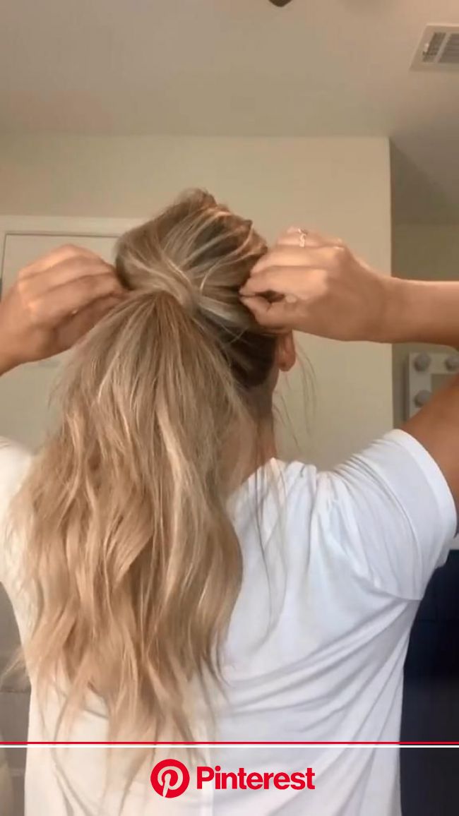 how to curl your hair in a ponytail with a straightener