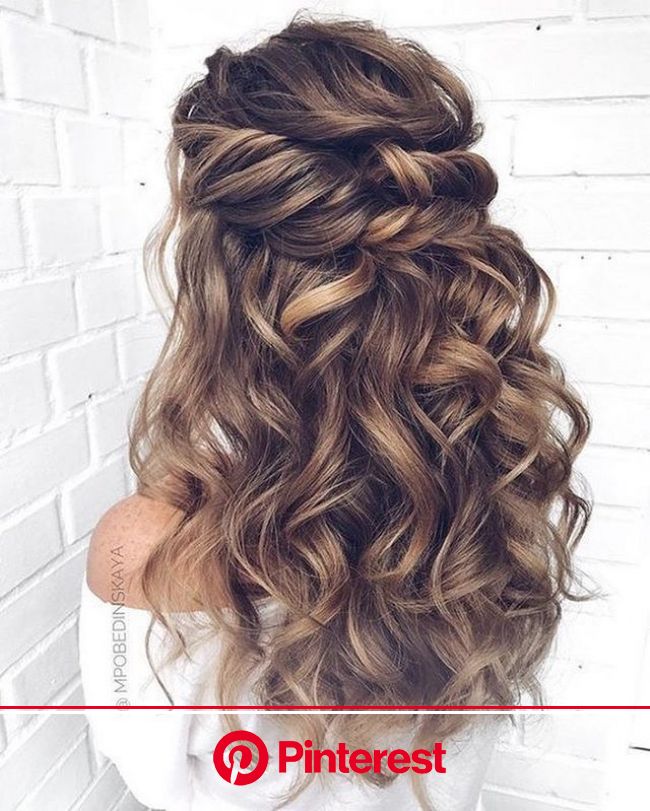 43 Gorgeous Half Up Half Down Hairstyles Wedding Hair Half Mother Of The Bride Hair Wedding Hair Inspiration Clara Beauty My