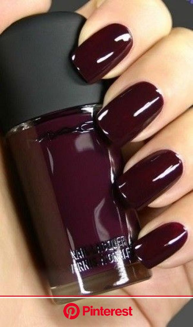 Whatever your seasonal plans/aesthetic, there’s a winter nail color to match. | Wine nails, Nail colors, Burgundy nail polish