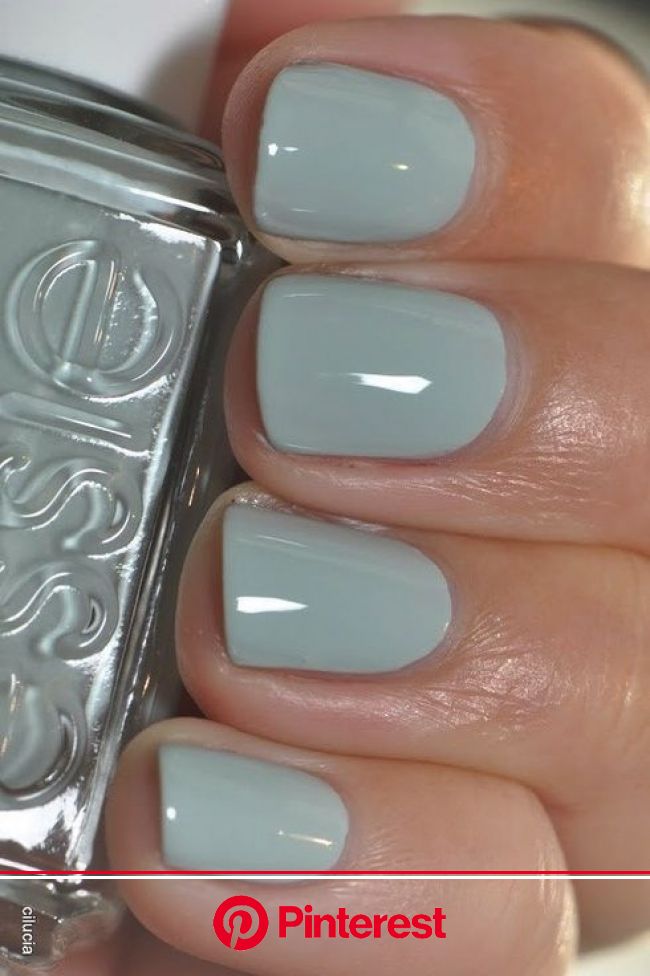 Essie Who Is the Boss - pale sage green polish | Nail polish, Green nails, Gel nails