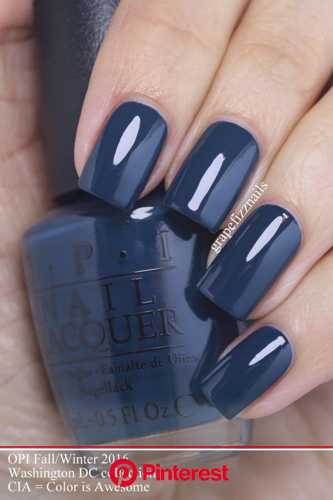 opi navy blue nail polish